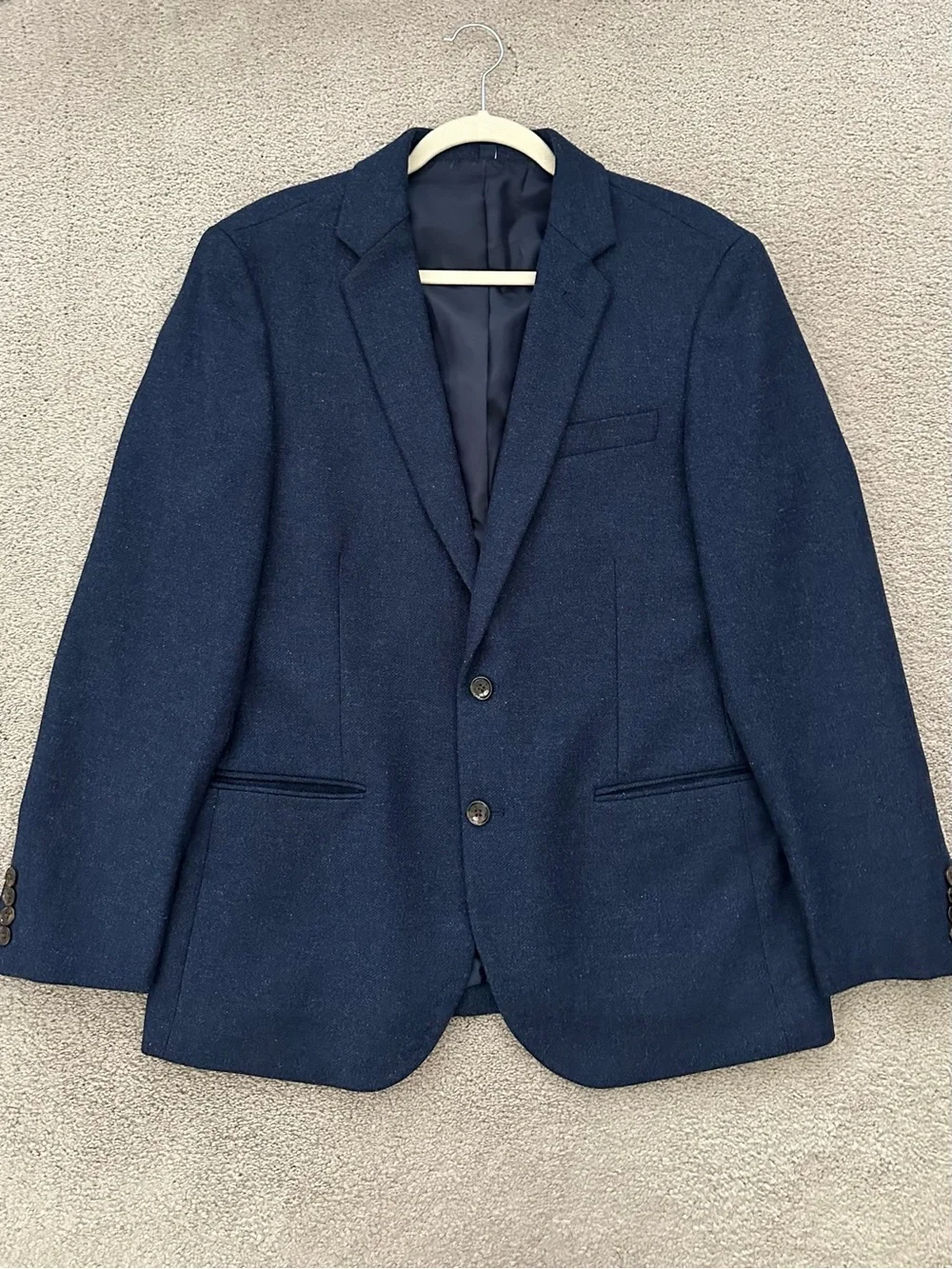 J. Crew Wool Thompson Blazer in Navy Blue - Fall / Office / Tailored